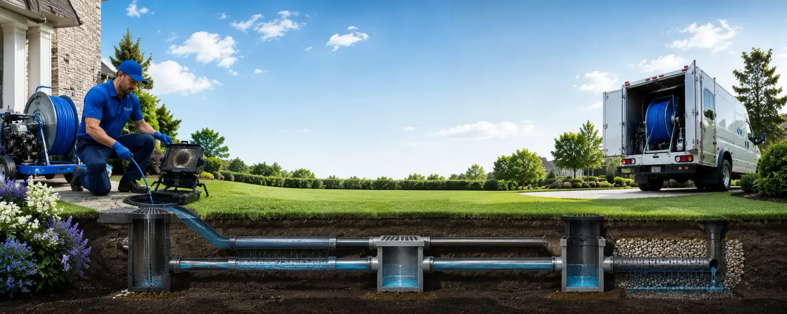 Outdoor drain cleaning information for Rockwell, IA